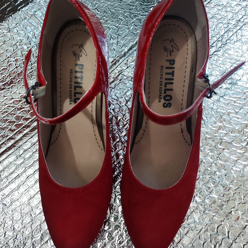 Women's Red Mary Jane Shoes